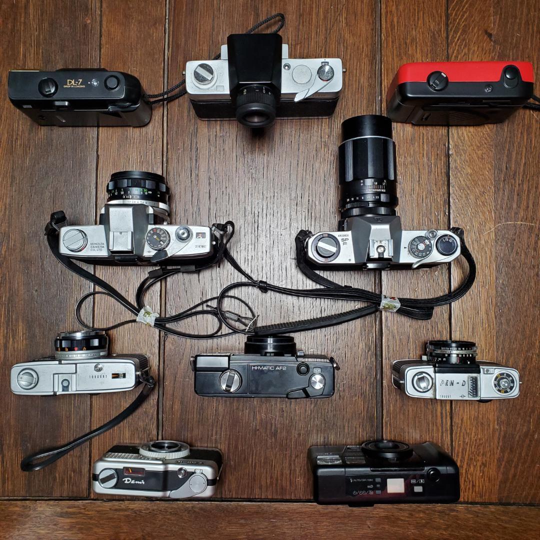 シャッター音確認済 フィルムカメラ10台 Canon Nikon TOPCON