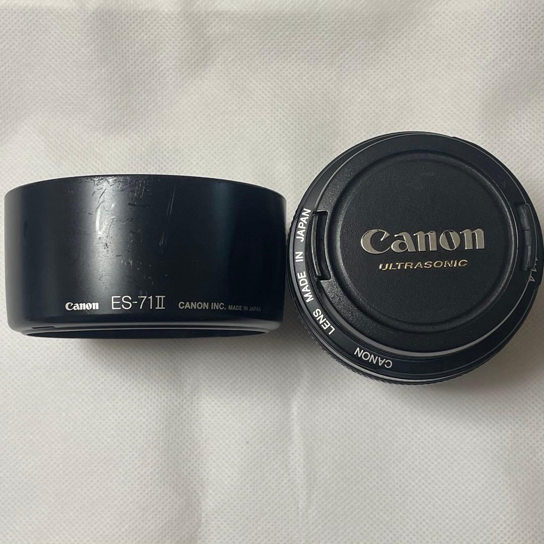 Canon EF50mm F1.4 USM フード付 中古レンズ