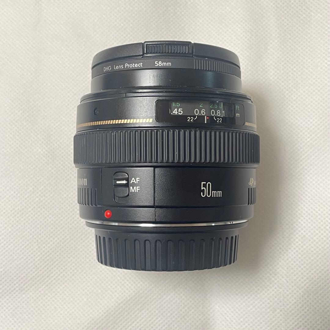 Canon EF50mm F1.4 USM フード付 中古レンズ