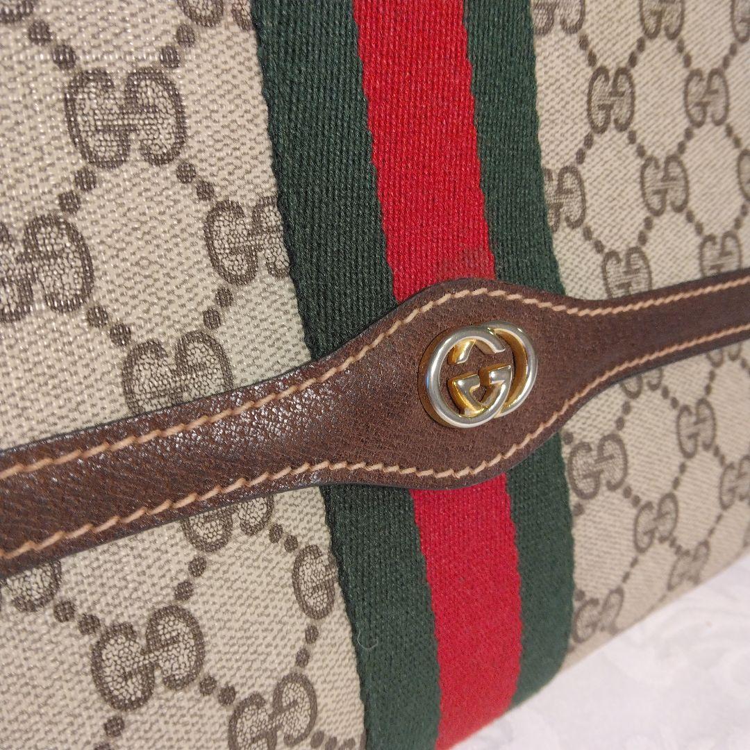 Gucci グッチ　GGプラスシェリー　PVC　セカンドバッグ クラッチバッグ