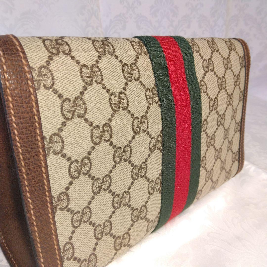 Gucci グッチ　GGプラスシェリー　PVC　セカンドバッグ クラッチバッグ