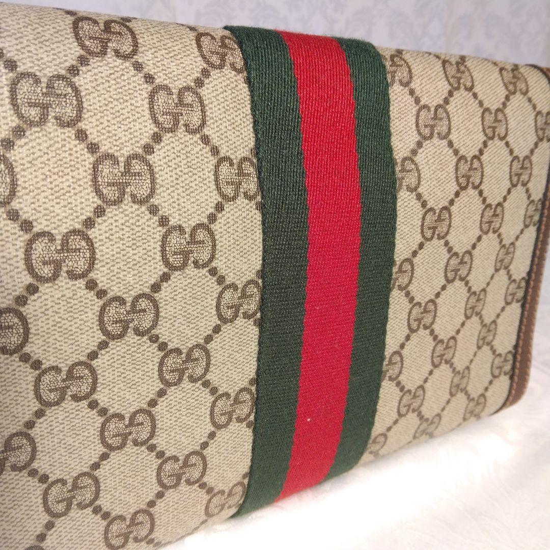 Gucci グッチ　GGプラスシェリー　PVC　セカンドバッグ クラッチバッグ