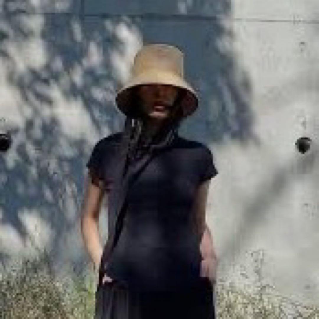 美品 nagonstans ストローハット 麦わら帽子 ナゴンスタンス