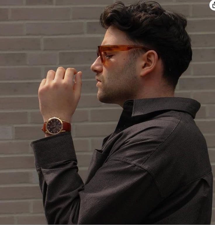 Daniel Wellington クロノグラフ 時計 レザーベルト