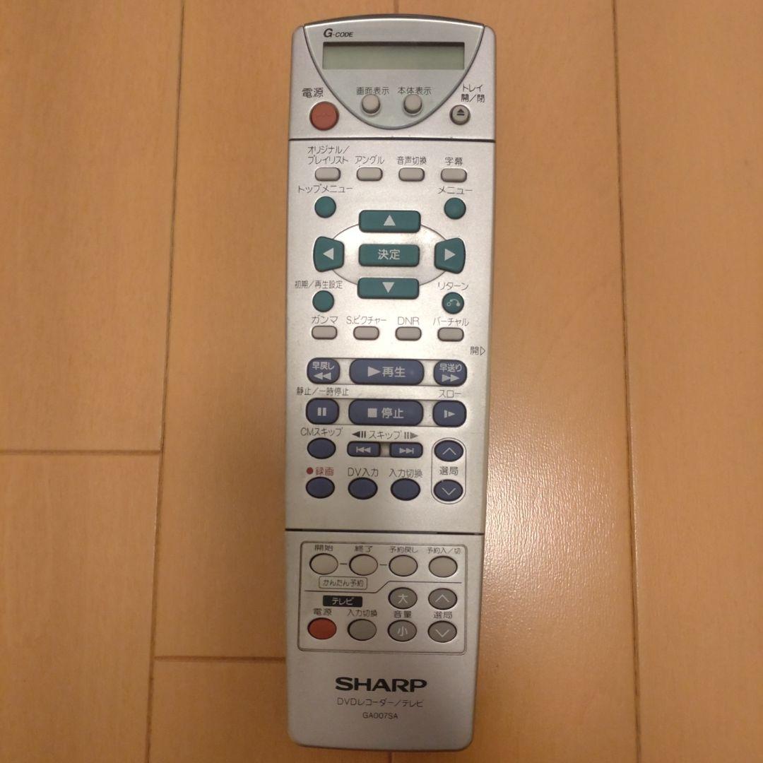 SHARP DVDレコーダー DV-SR100 本体