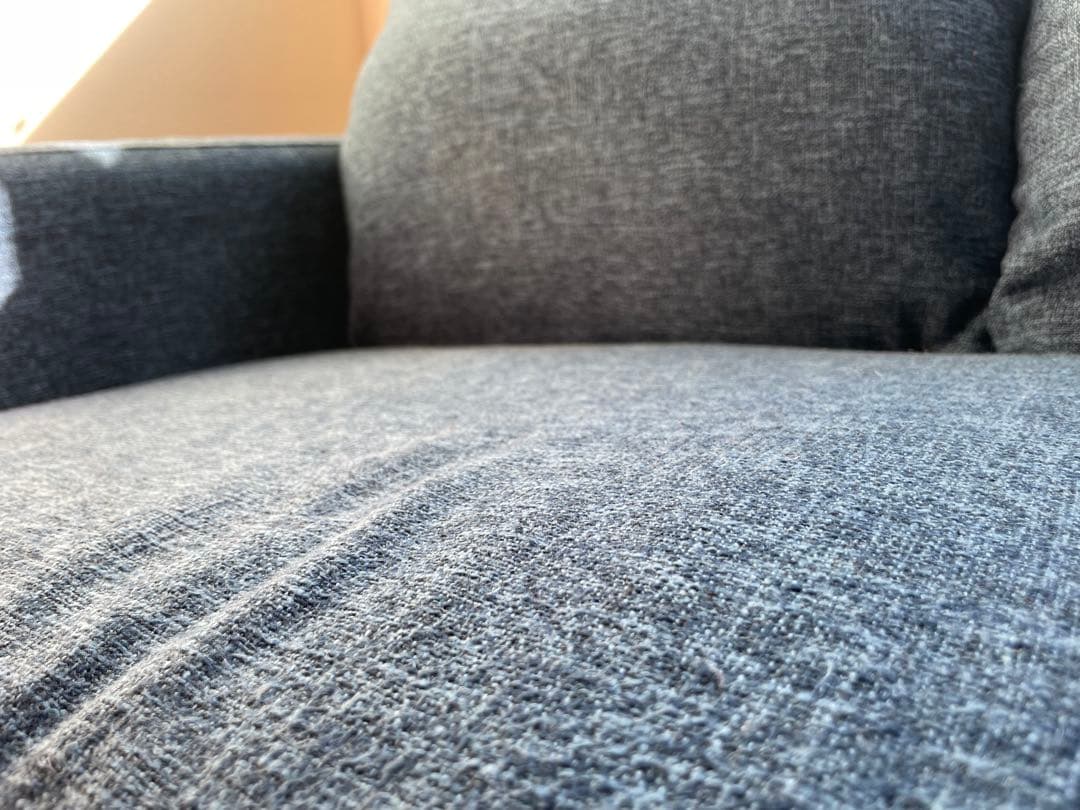 【引取り限定】3人掛けカウチソファ ハイバックソファLOWYA