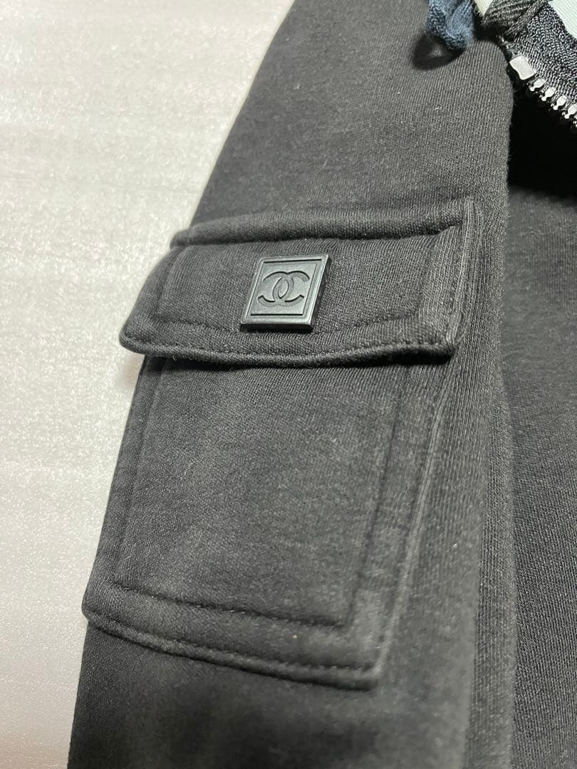 CHANEL シャネル　38 ココマークコットン　ジップパーカー
