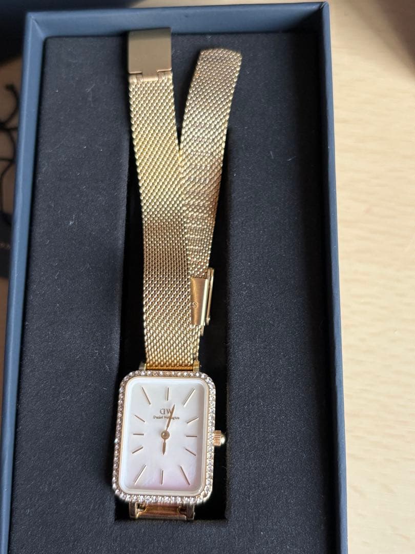 お値下げ ダニエルウェリントン QUADRO LUMINE BEZEL ゴールド