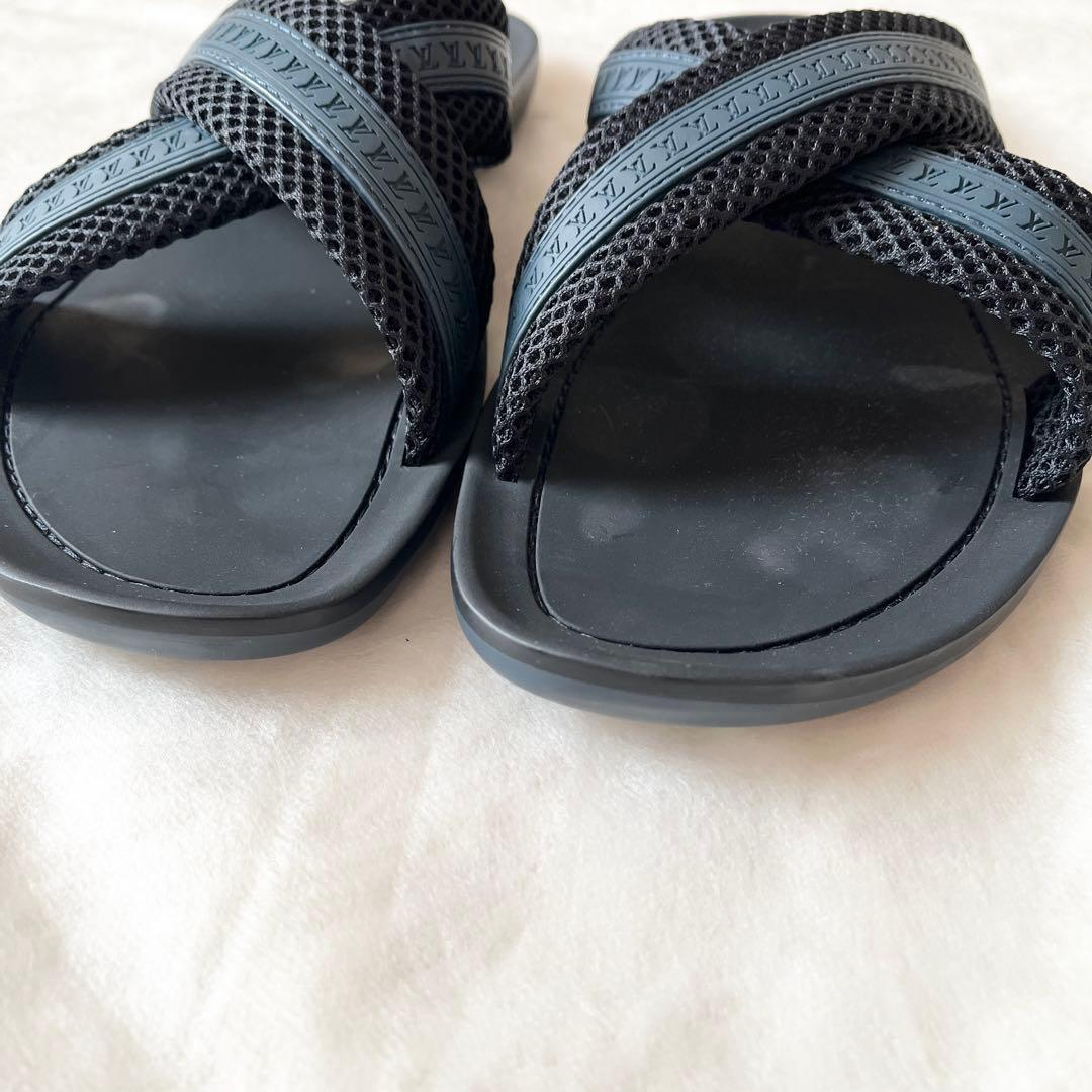 ルイヴィトン　サンダル ファブリック メンズ　ブラック　ネイビー　26.5cm