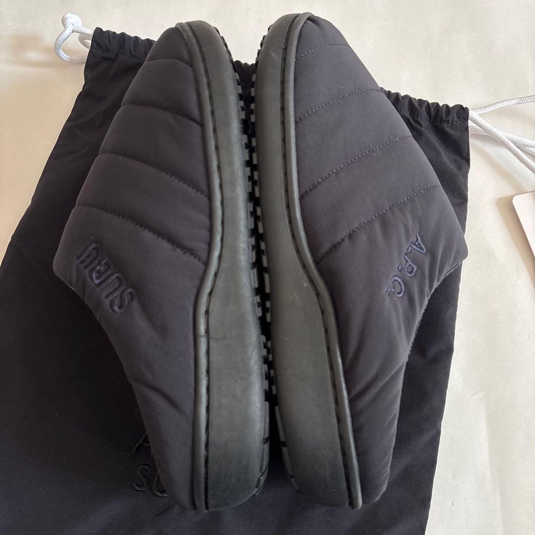 SUBU x A.P.C.キルティングサンダル A.P.Cオリジナル巾着付き