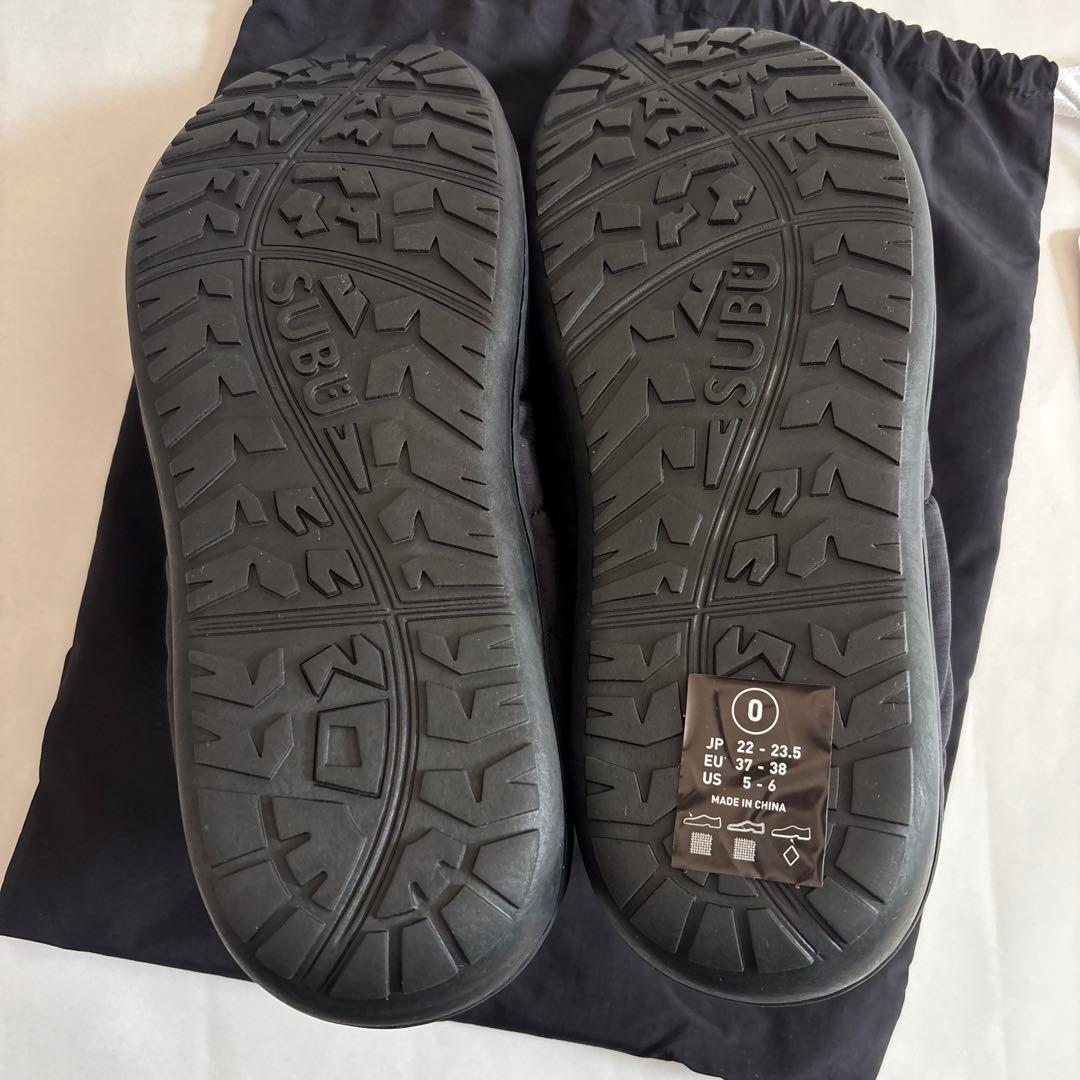 SUBU x A.P.C.キルティングサンダル A.P.Cオリジナル巾着付き