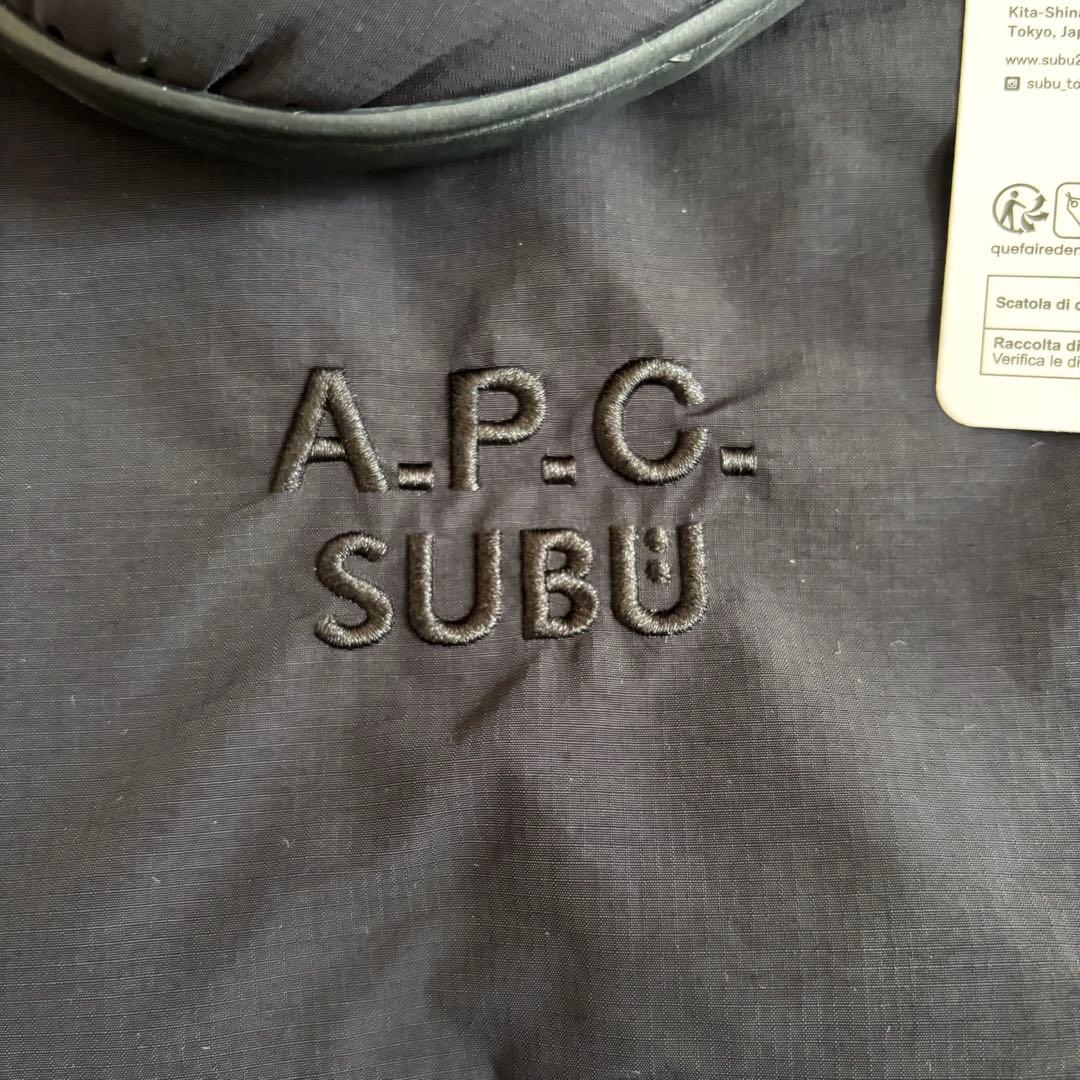 SUBU x A.P.C.キルティングサンダル A.P.Cオリジナル巾着付き
