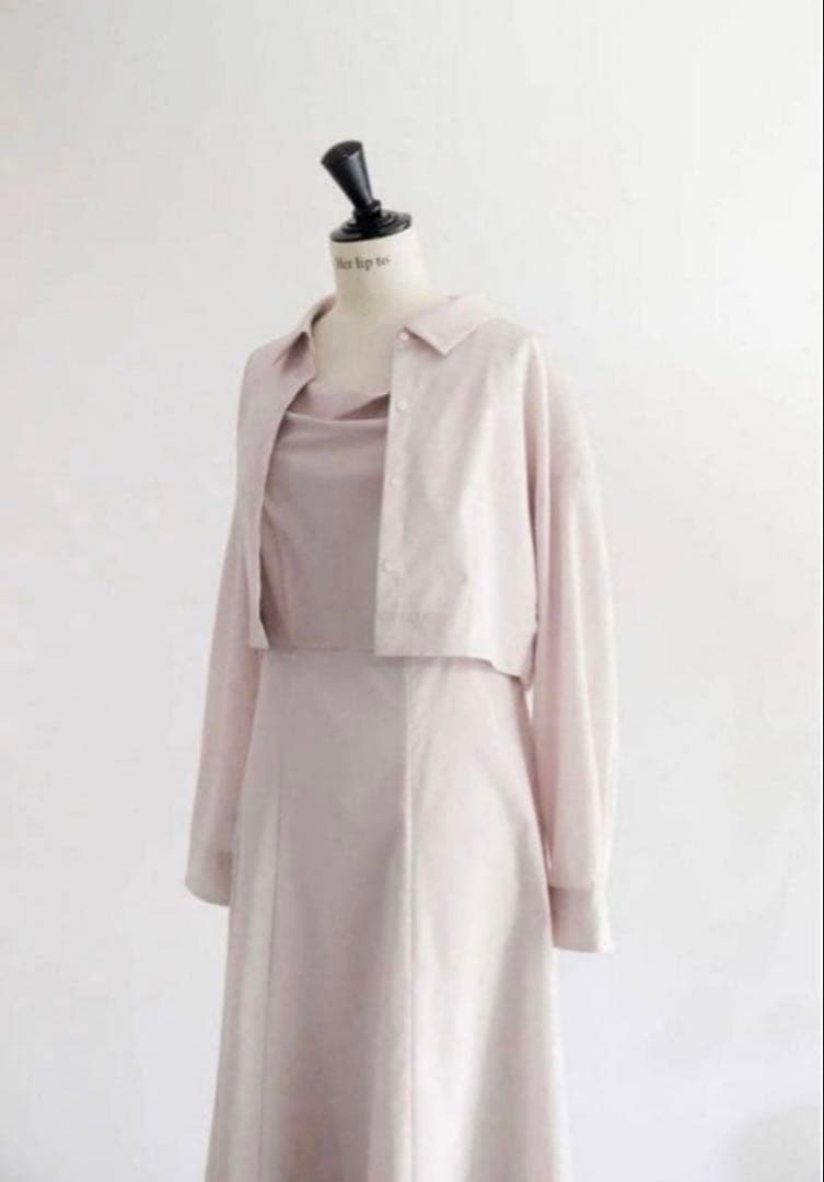 ワンピース Herlipto Draped Shirt Dress Set