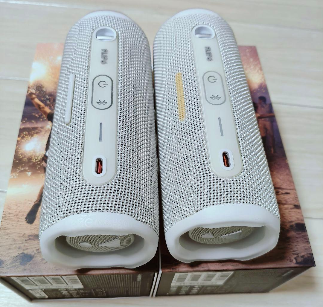 JBL FLIP 6 ワイヤレススピーカー 白(2点)