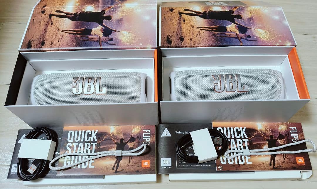 JBL FLIP 6 ワイヤレススピーカー 白(2点)