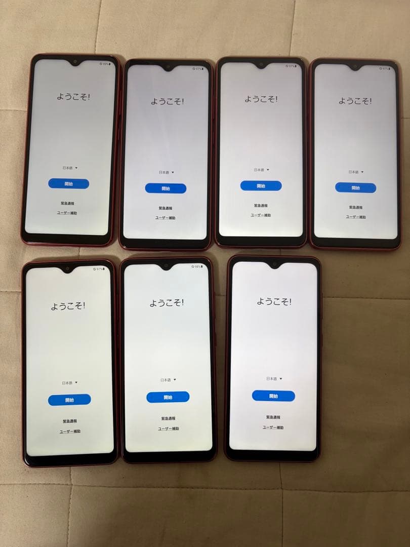 GALAXY A21 カラーRED 初期化済み7個docomo