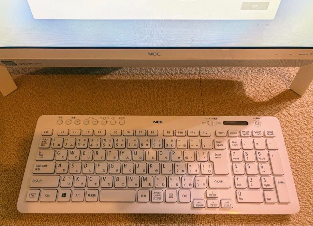 NEC パソコン LAVIE デスクトップ 大画面 一体型 23.8インチ