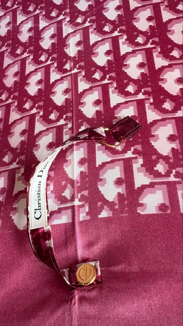 美品✨Dior クリスチャンディオール 傘 ロゴ柄 ヴィンテージ トロッター　赤