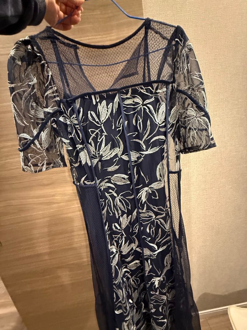 FRAY I.D エンブロイダリーレースアップドレス