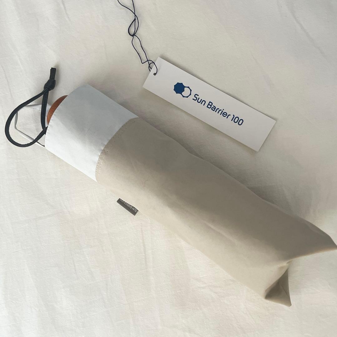 ★K★ サンバリア100 3段折 ベージュ コンビ 日傘 折りたたみ