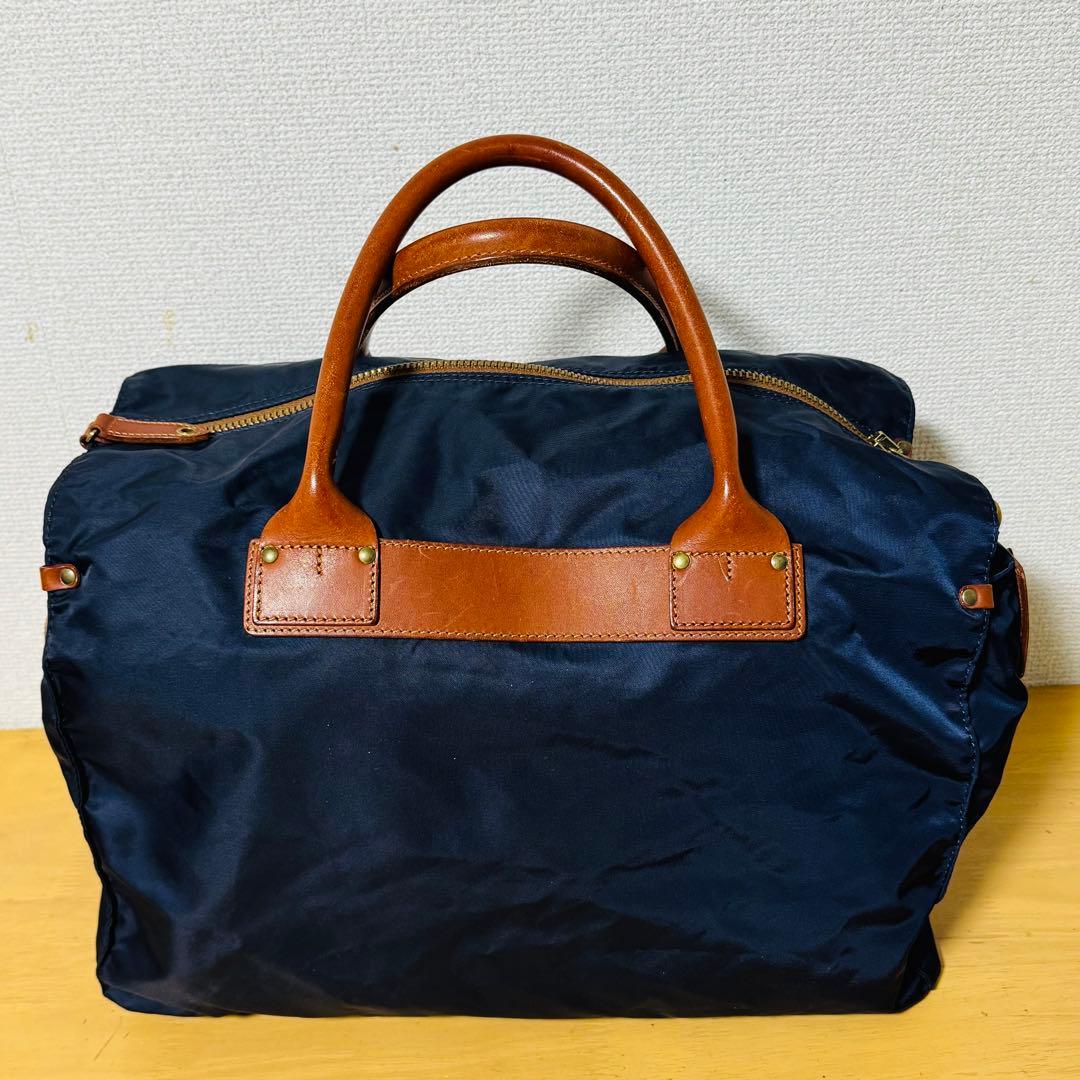 美品　フェリージ　P4/6 ネイビー　ボストンバッグ　旅行用バッグ