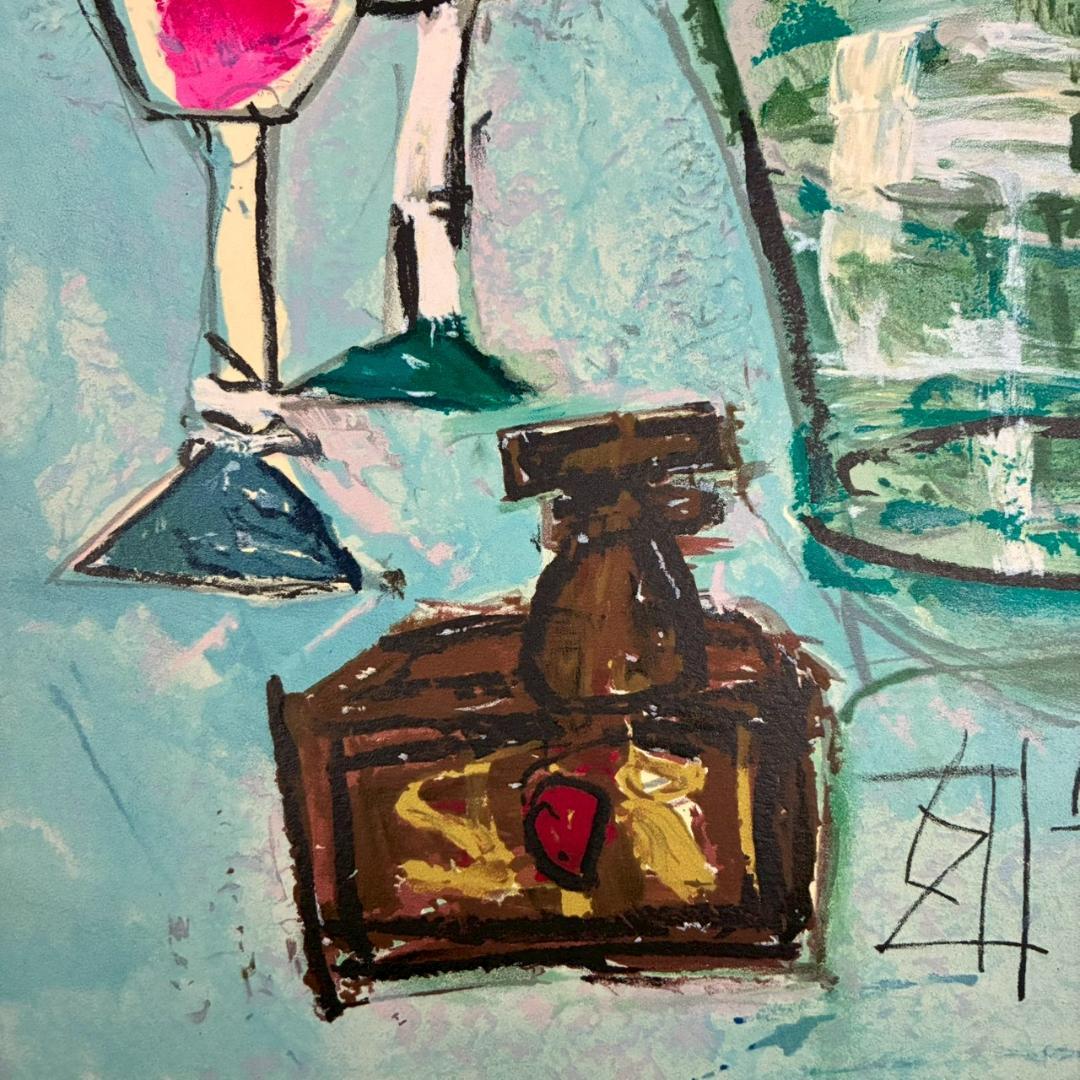 美品 須田剋太「ネムの花」リトグラフ 須田静承認印・証明シール有 国画会会員