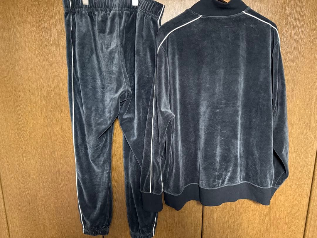 【希少】NIKE ベロア ジャージ 上下 セットアップ スウォッシュ 刺繍ロゴ