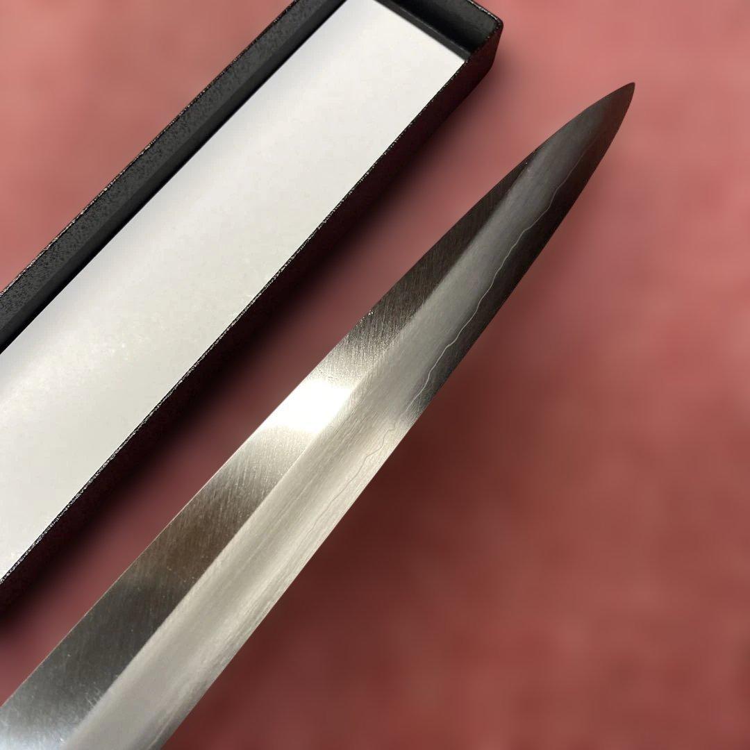 銀三　両刃　柳刃包丁　300㎜ 尺0寸