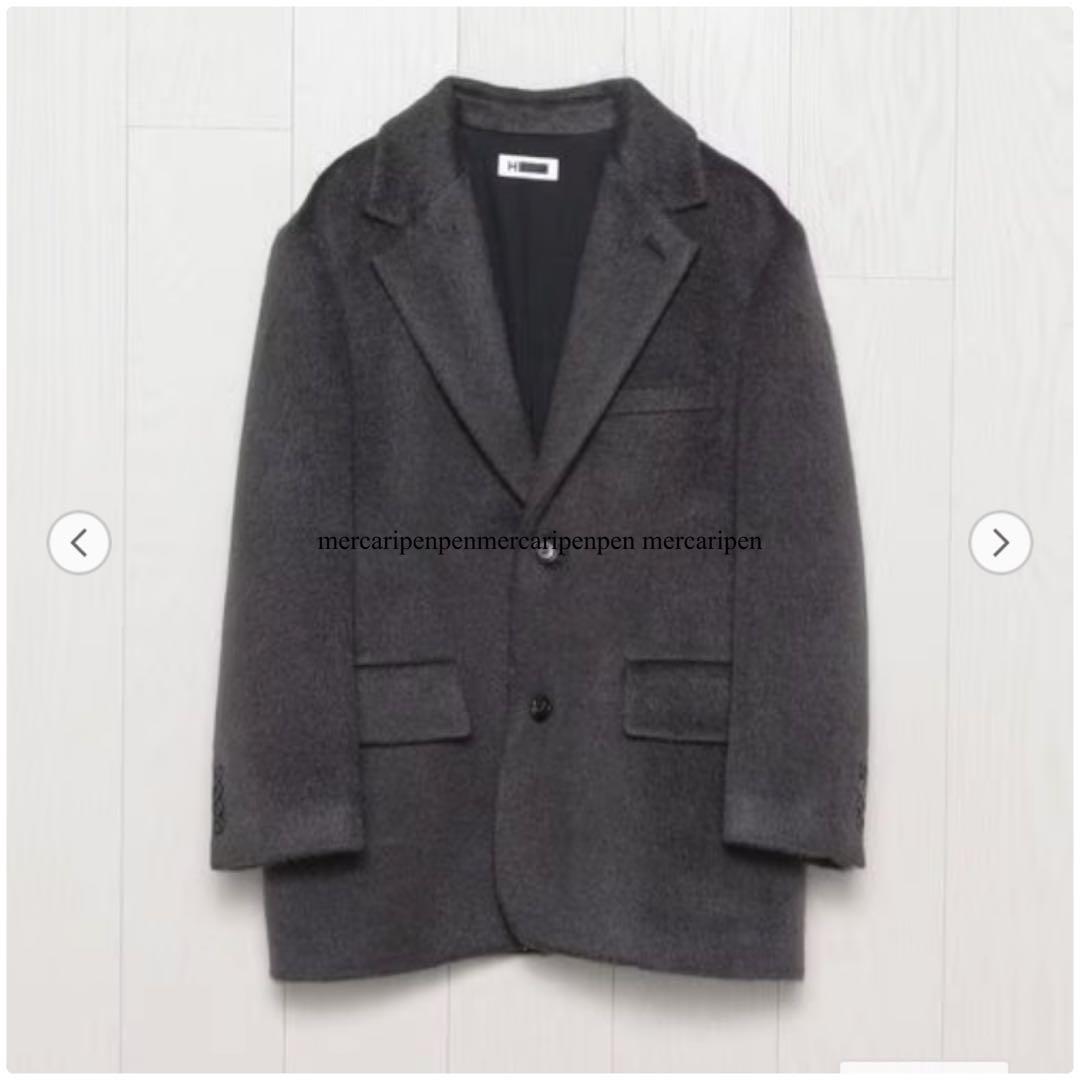 H BEAUTY & YOUTH モヘヤウールシャギービッグ　ジャケット　コート