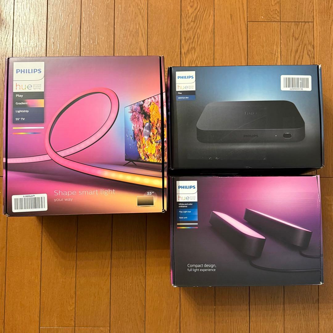 Philips Hue Sync Box ＆ TVライトリボン＆Lightbar