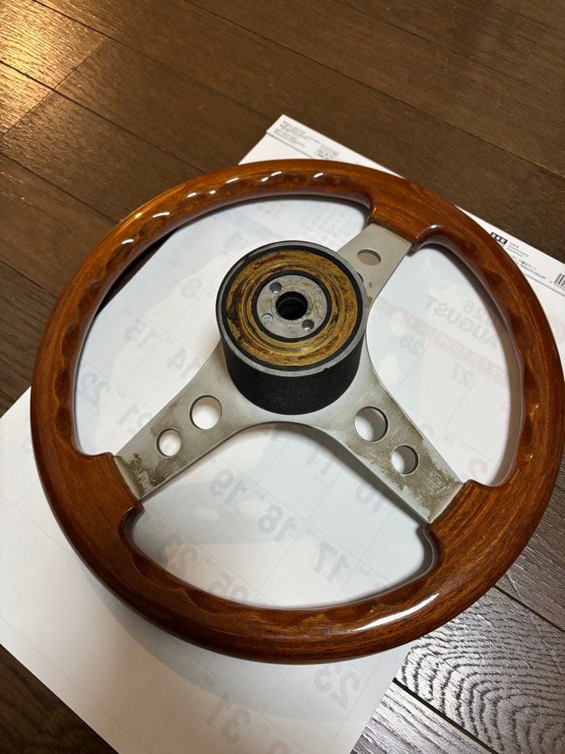 ステアリング　ハンドル　momo ウッド　O.B.A