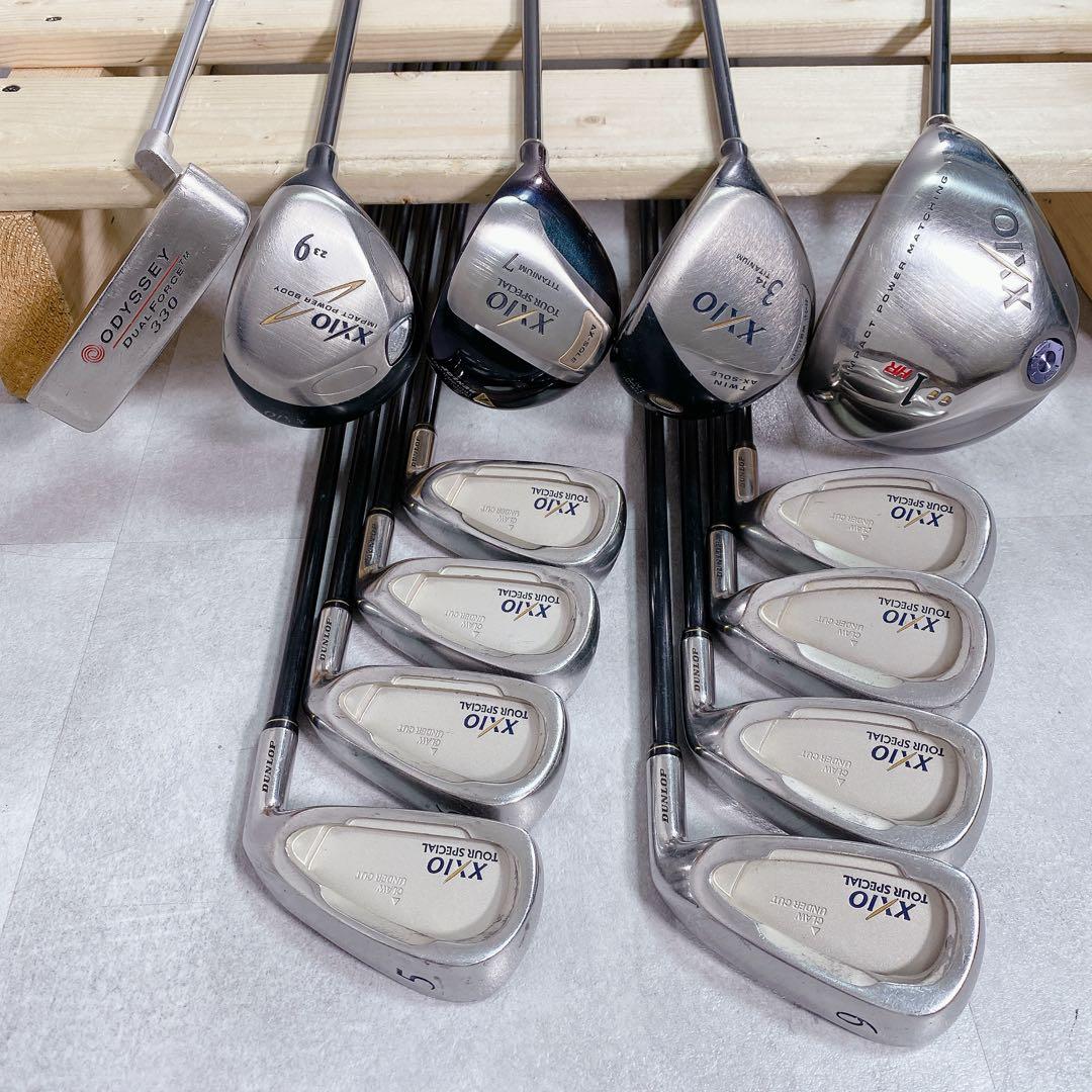 V931 ゼクシオ ゴルフクラブ メンズ フルセット 黒 初心者 入門 練習