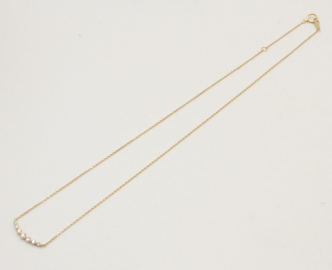 りぃヴァンドーム青山 ダイヤモンドリュールネックレスK18YG【美品】