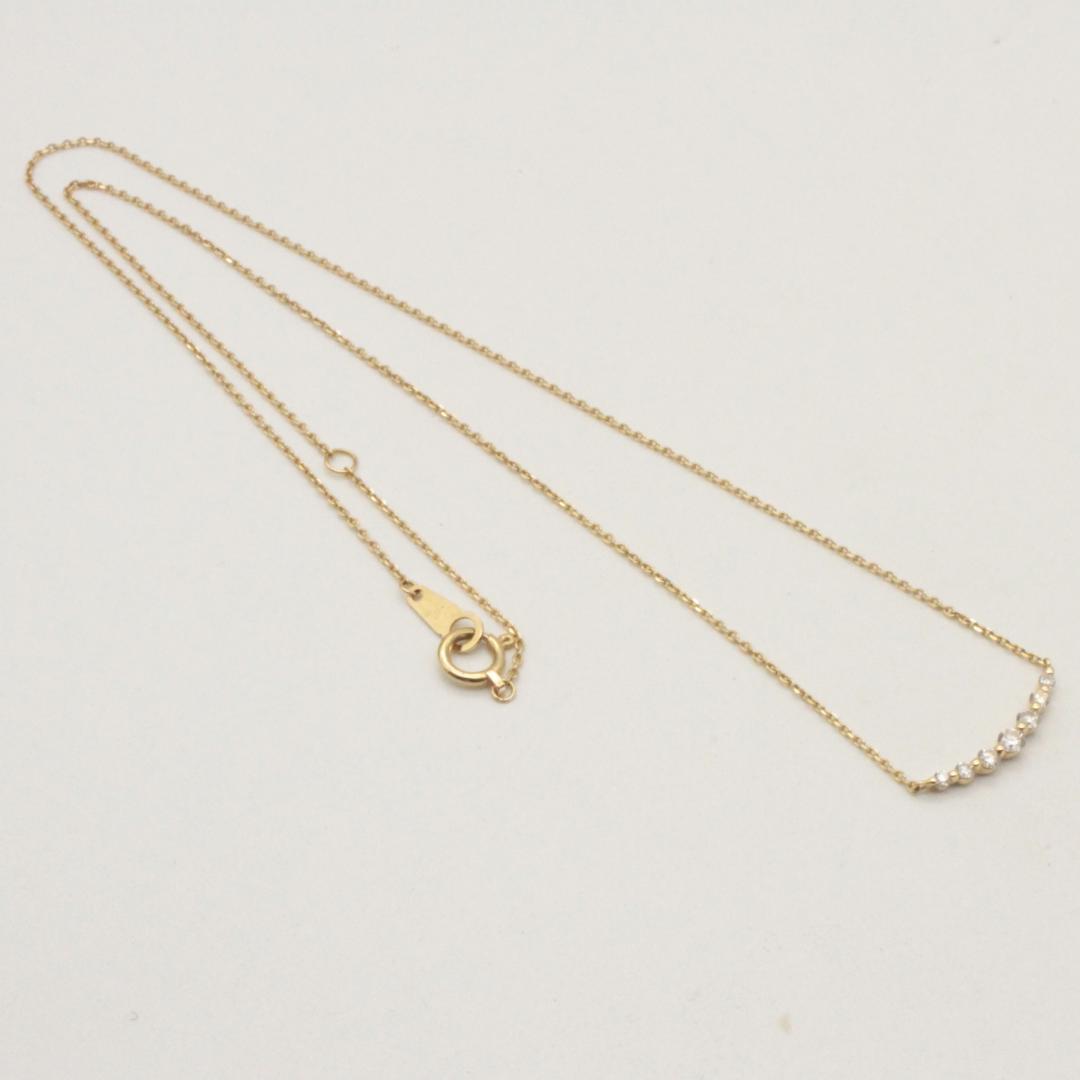 りぃヴァンドーム青山 ダイヤモンドリュールネックレスK18YG【美品】