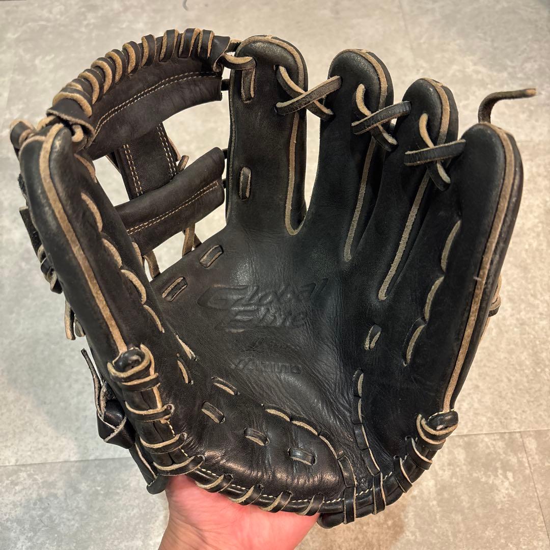 MIZUNO（ミズノ） グローバルエリート 内野手 軟式 グローブ ブラック