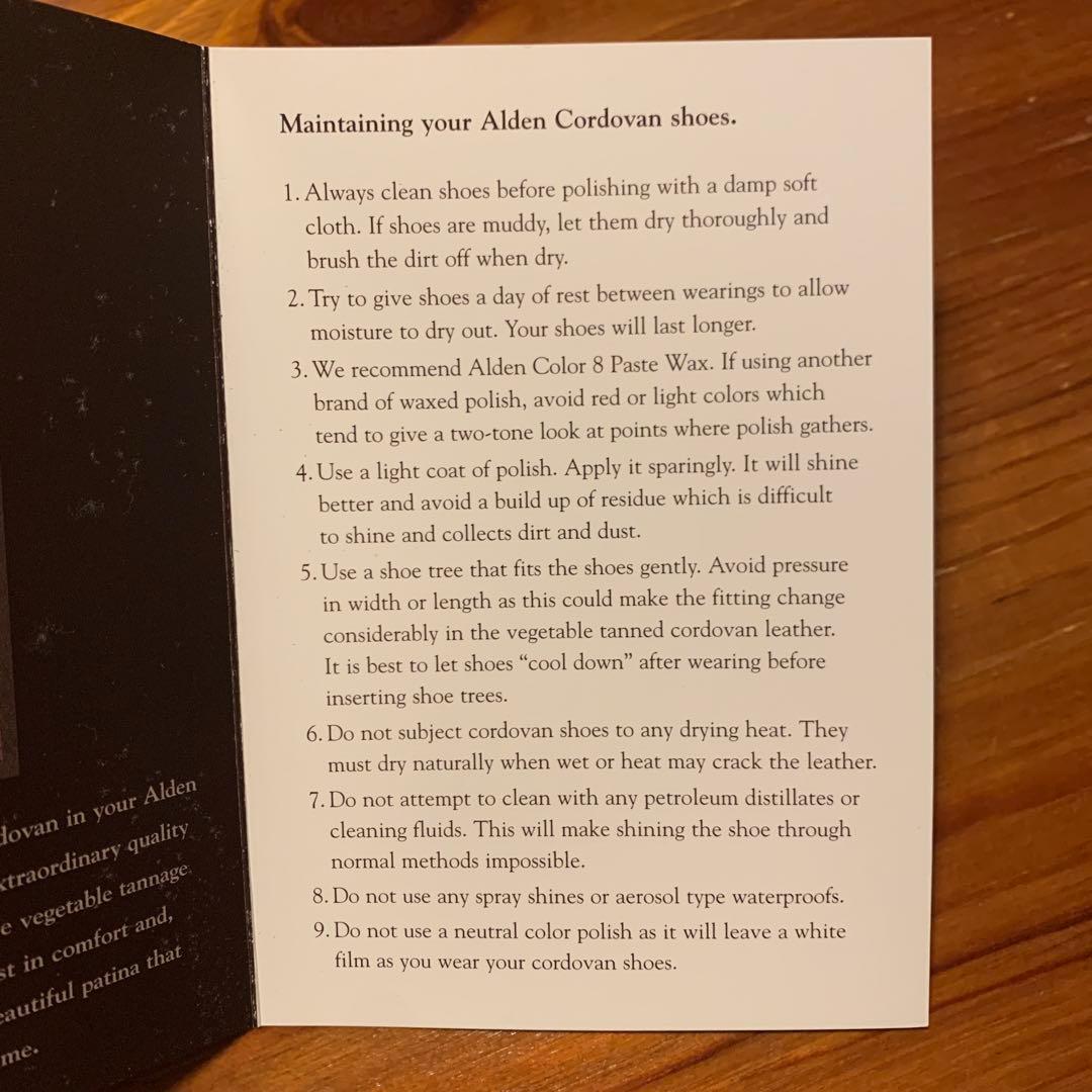 Alden ウィングチップシューズ966 サイズ6 1/2