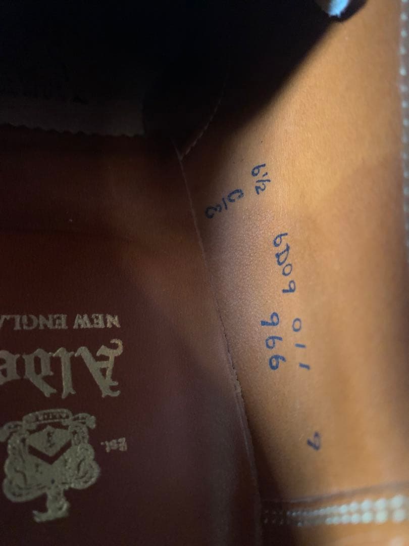 Alden ウィングチップシューズ966 サイズ6 1/2