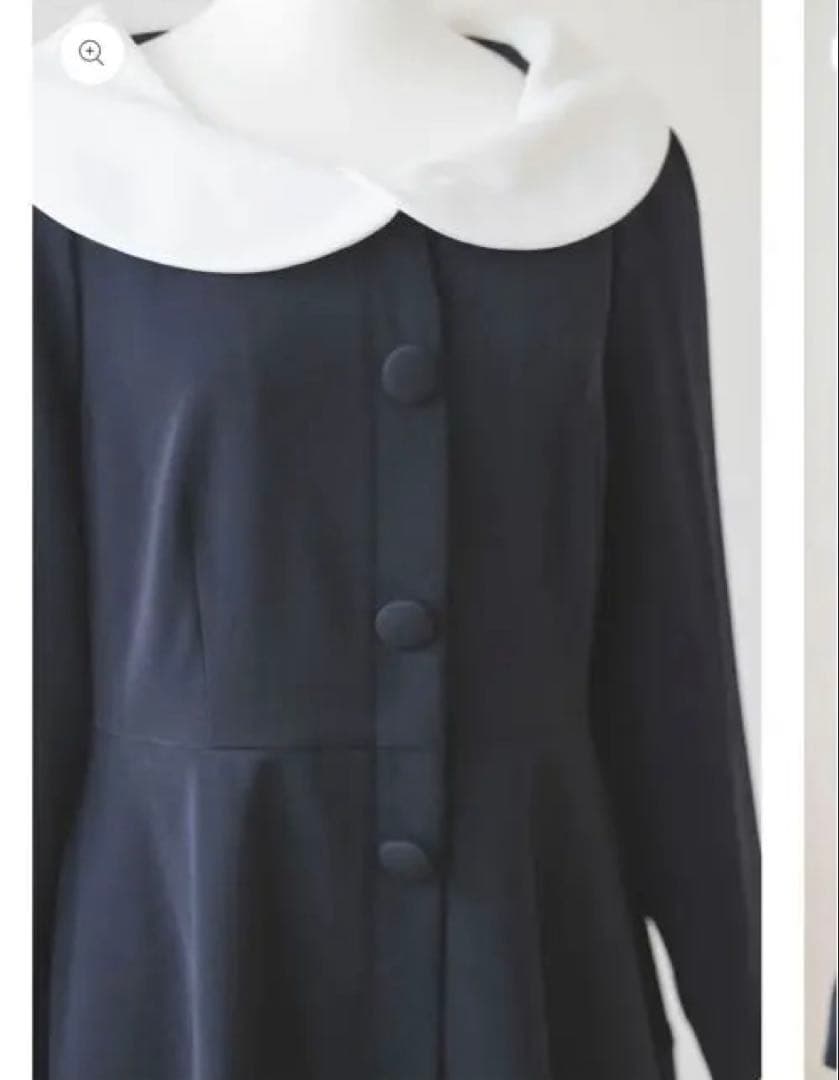 【タグ付き新品未使用】 bitnabi コクーンワンピース⭐︎ネイビー⭐︎前開き