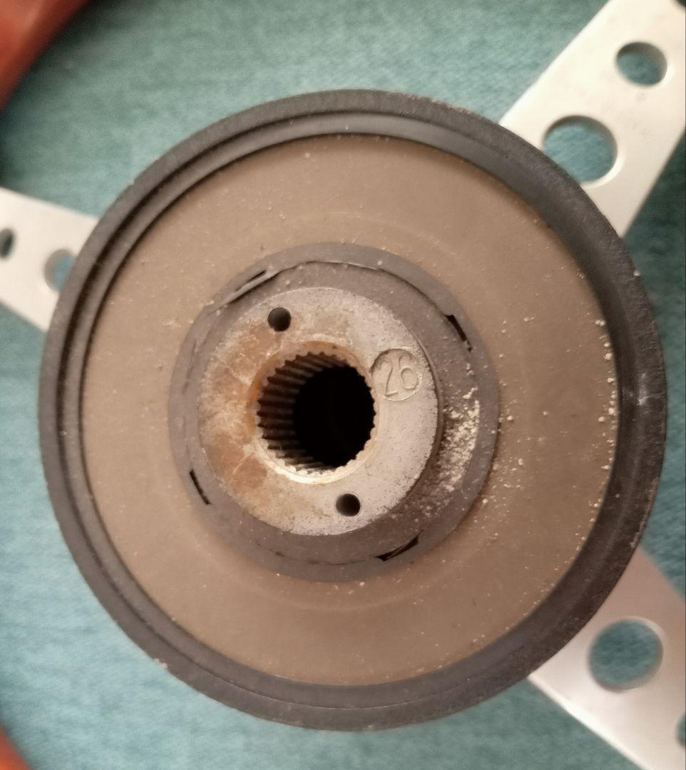 MOMO Super INDYステアリングハンドル　TRDホーンボタン1985年