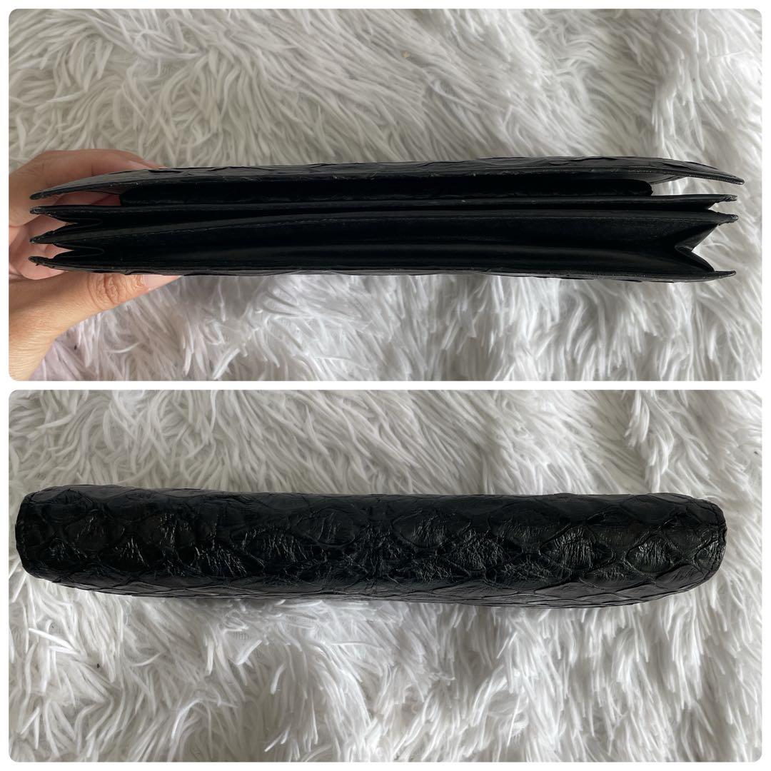 激レア✨ センザンコウ 穿山甲 エキゾチックレザー 長財布 クラッチバッグ