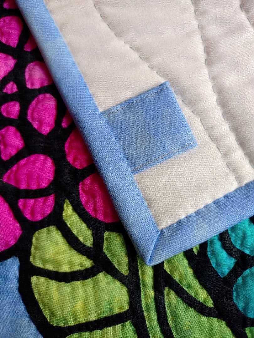 ハワイアンキルト・紫陽花のタペストリー