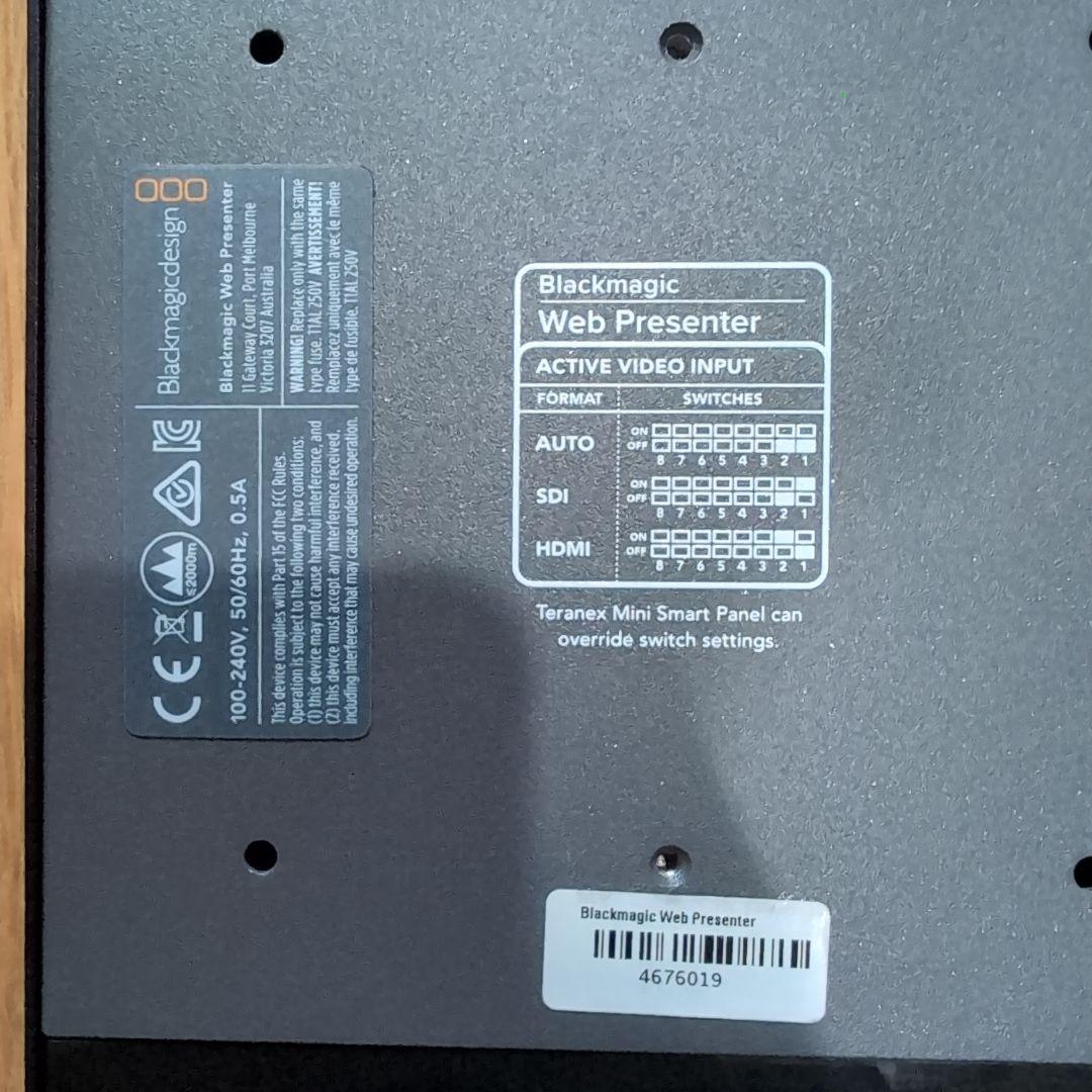 【ごえもん様】Blackmagic Web Presenter