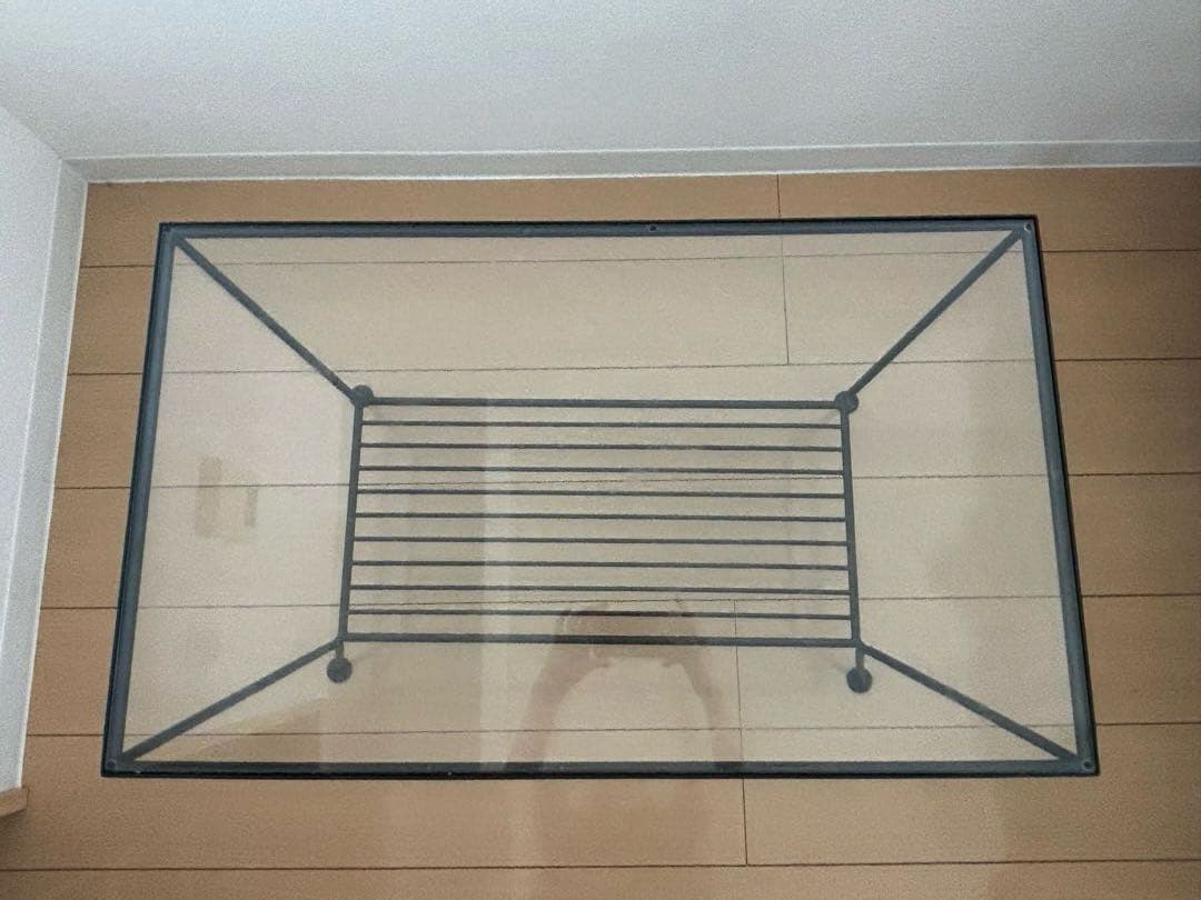 unico EDDY(エディ) ガラスアイアンテーブル