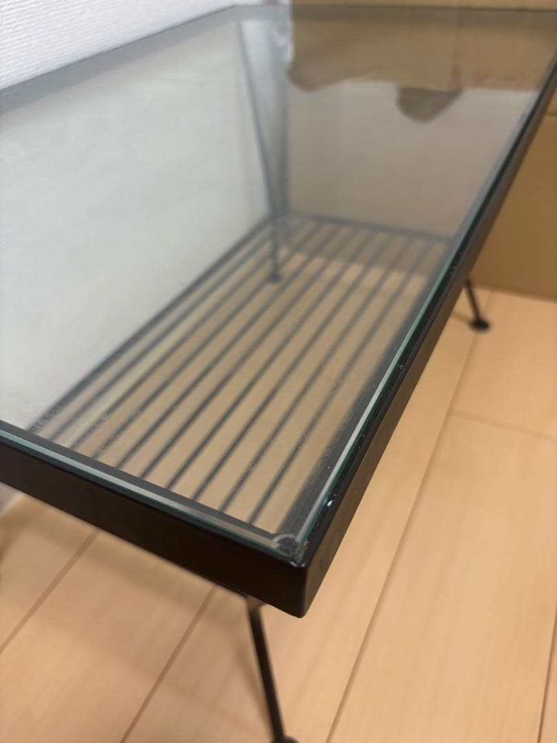 unico EDDY(エディ) ガラスアイアンテーブル