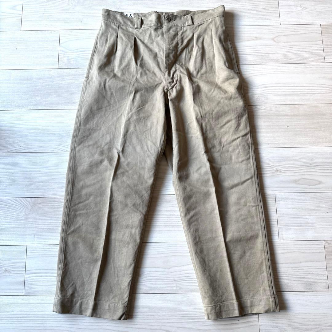 ミントコンディションm-52 m52 チノパン　フランス軍　14 実物　60's