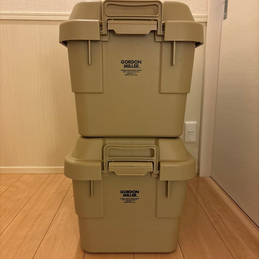収納 ゴードンミラー　スタッキングトランクカーゴ70L 2個セット