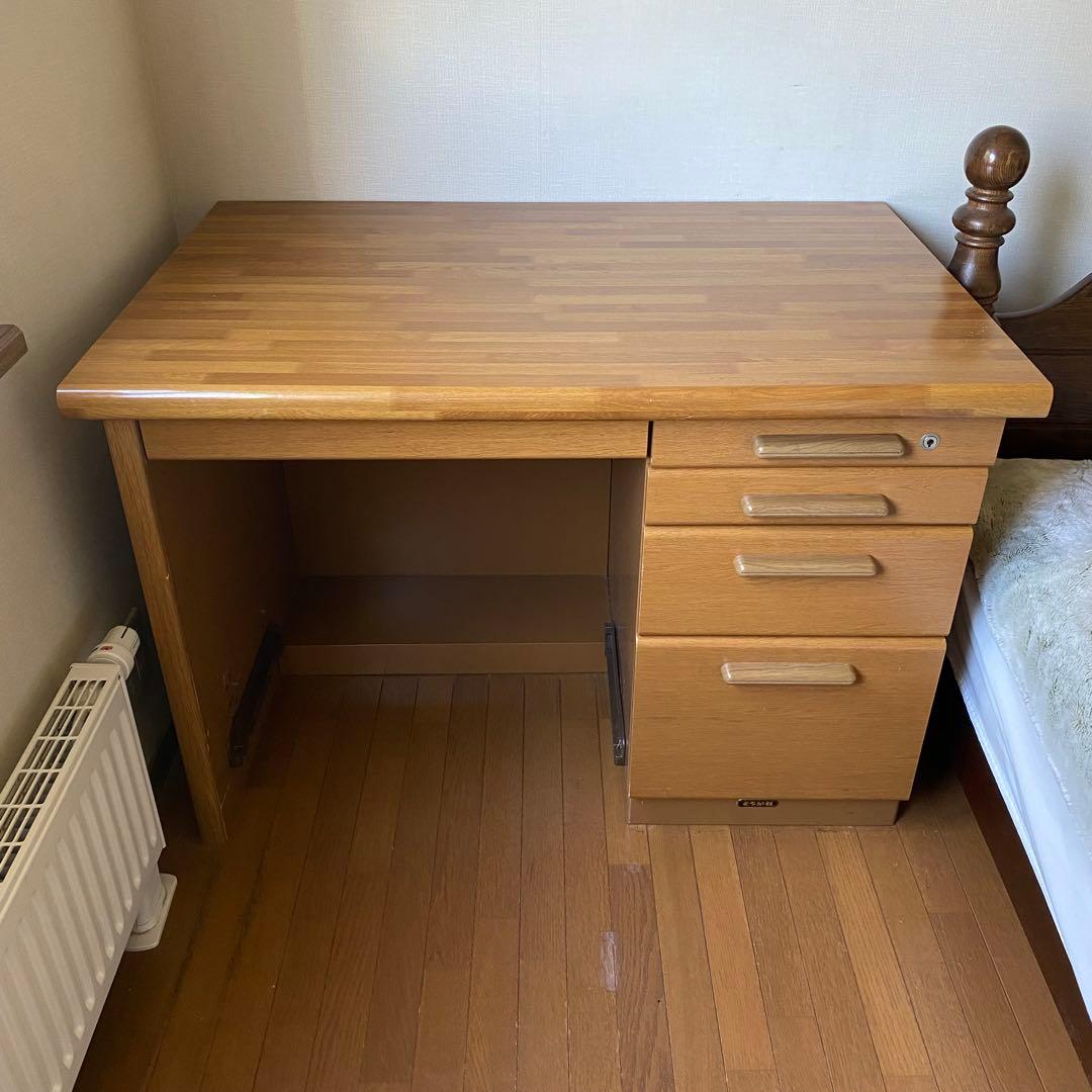 【匿名配送・送料込み】くろがね工作所　スチール×木　学習机　デスク　日本製