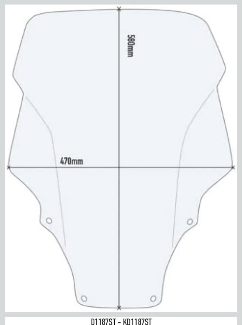 【訳あり新品】HONDA フォルッア MF15/17　GIVI ウィンドシールド