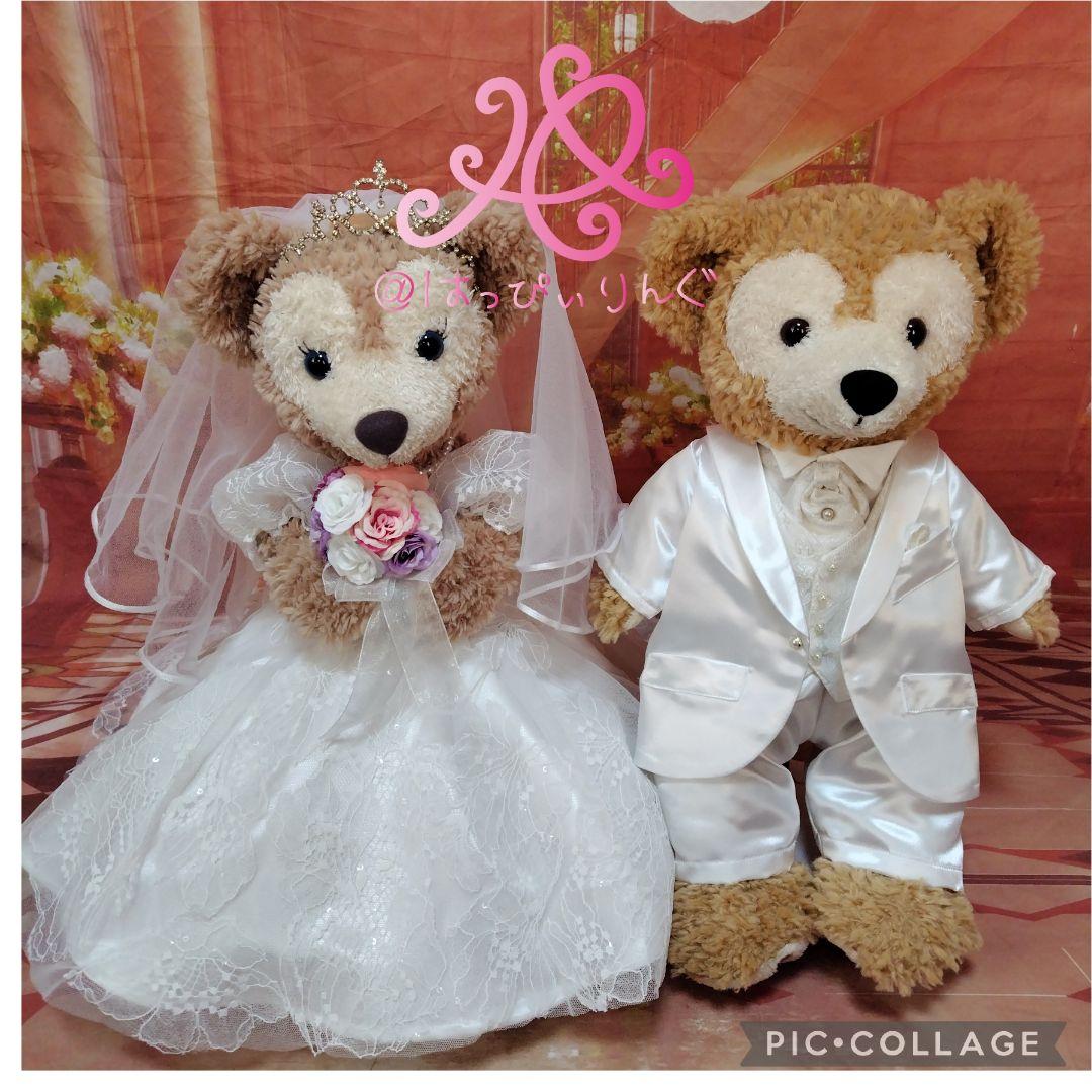 てんしダッフィーシェリーメイウェディングコスチューム