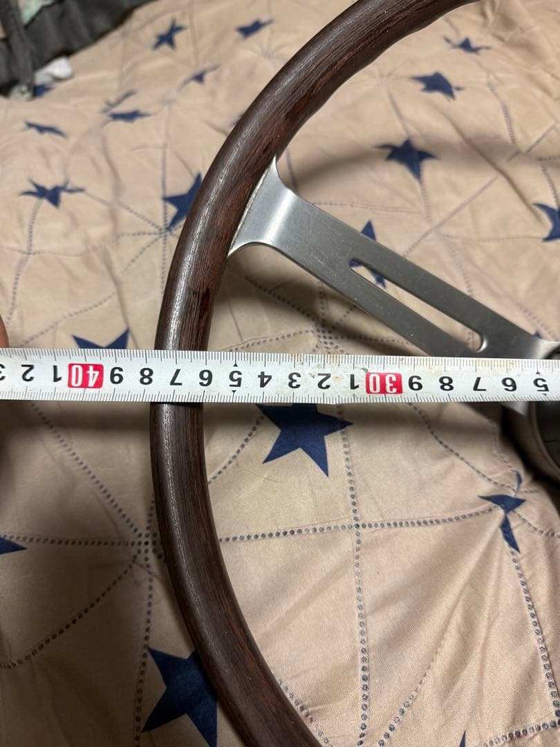 旧車サニーSUNNYウッド調3本スポークステアリング